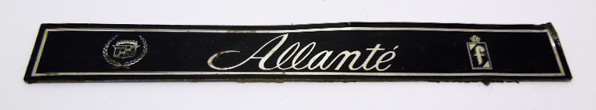 Надпись б/у "Allante" чёрная 130х20мм